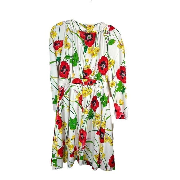 Vintage 1970’s Sunshine Alley Bright Floral Fit & Flare Dress - Picture 2 of 12